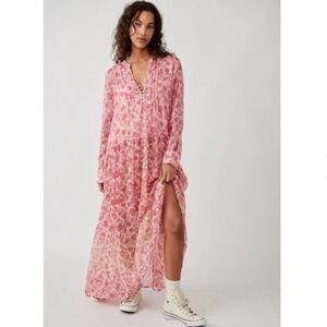 Free People See It Through Maxi Dress Small